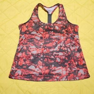 Orange Camoflauge Racerback Activewear Tank